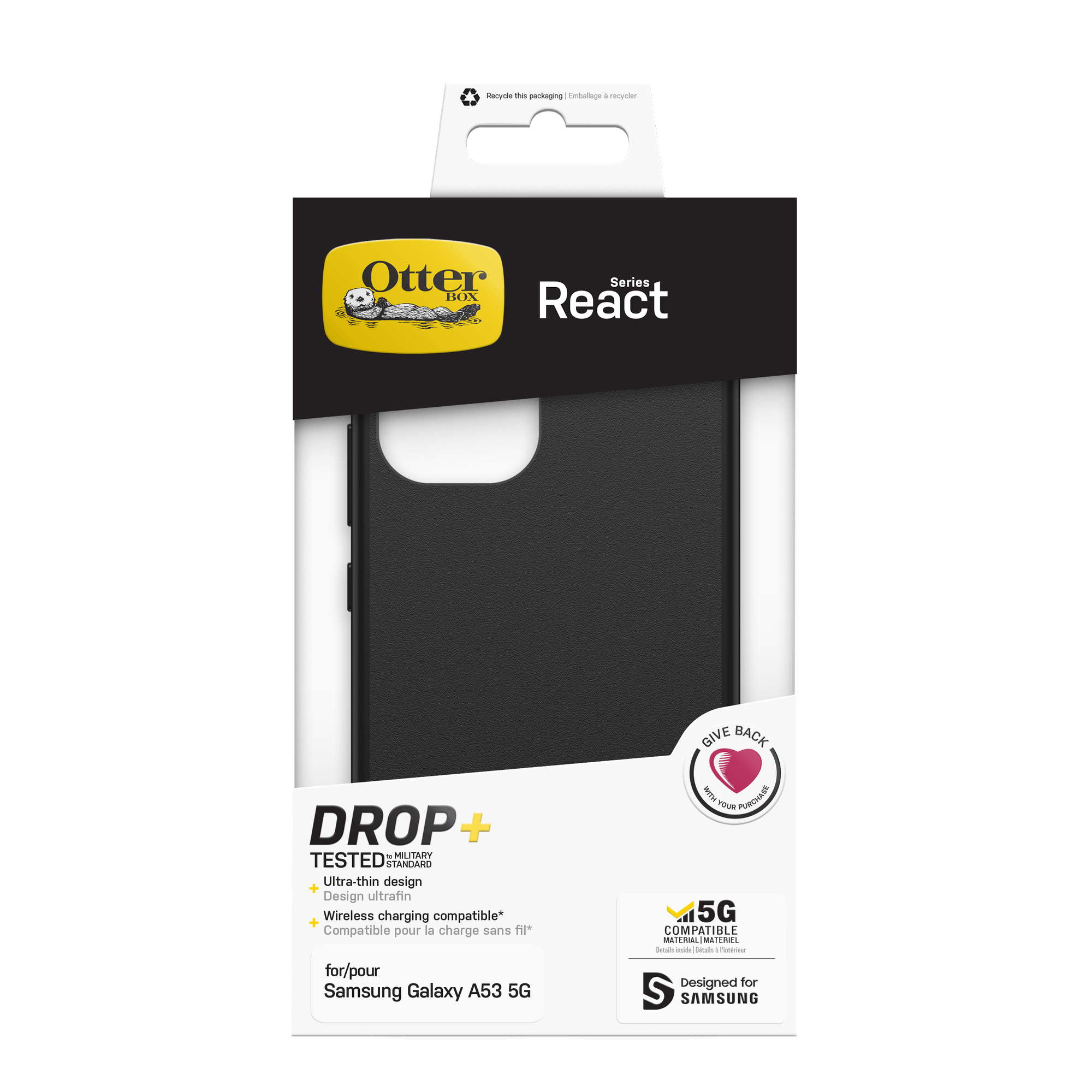 Otterbox React Series Case Samsung Galaxy A53 5G schwarz 7787845