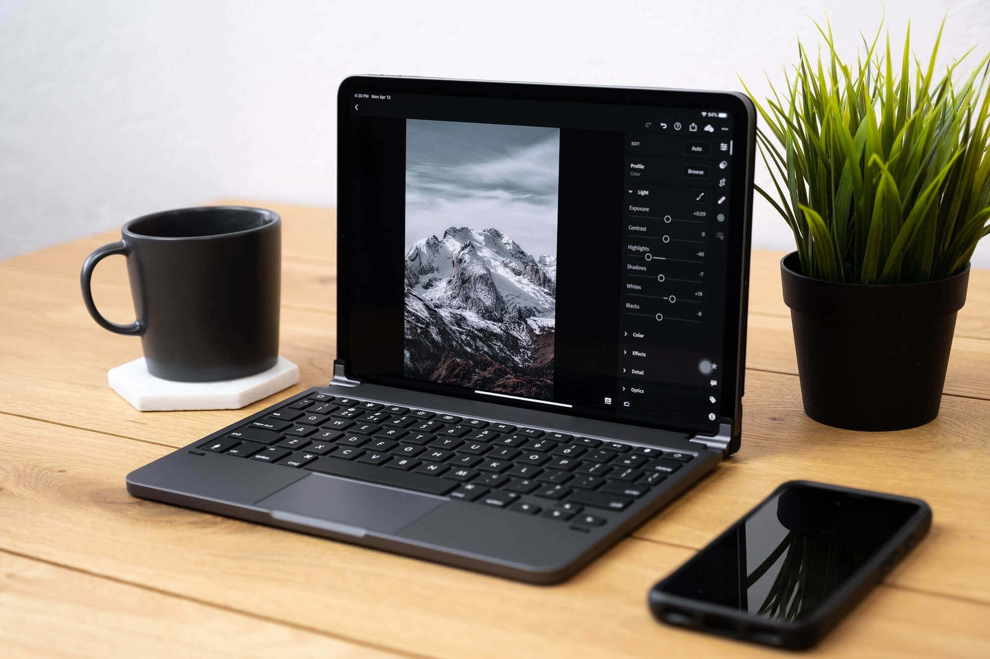 Brydge Pro Bluetooth Tastatur Mit Trackpad Apple Ipad Pro 11 2018 2020 Grau Brytp4012g