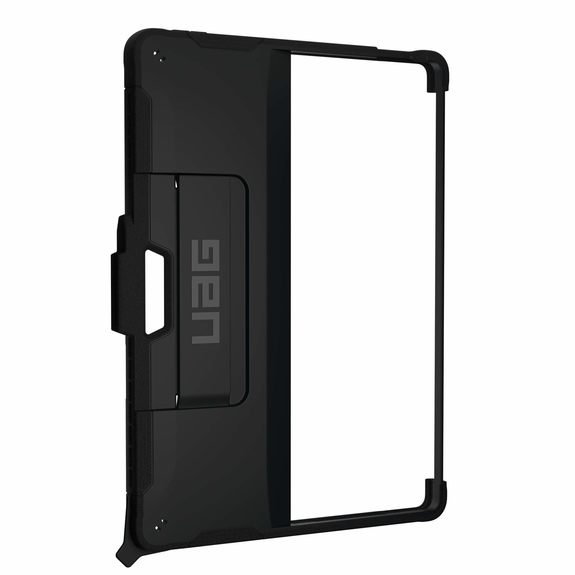 honju FIT Handstrap Case Microsoft Surface Pro 9 Custodia con cinturino a mano [Signature Keyboard compatibile, Supporto per Surface Slim-Pen 2, Cover cinturino a mano staccabile] nero/trasparente