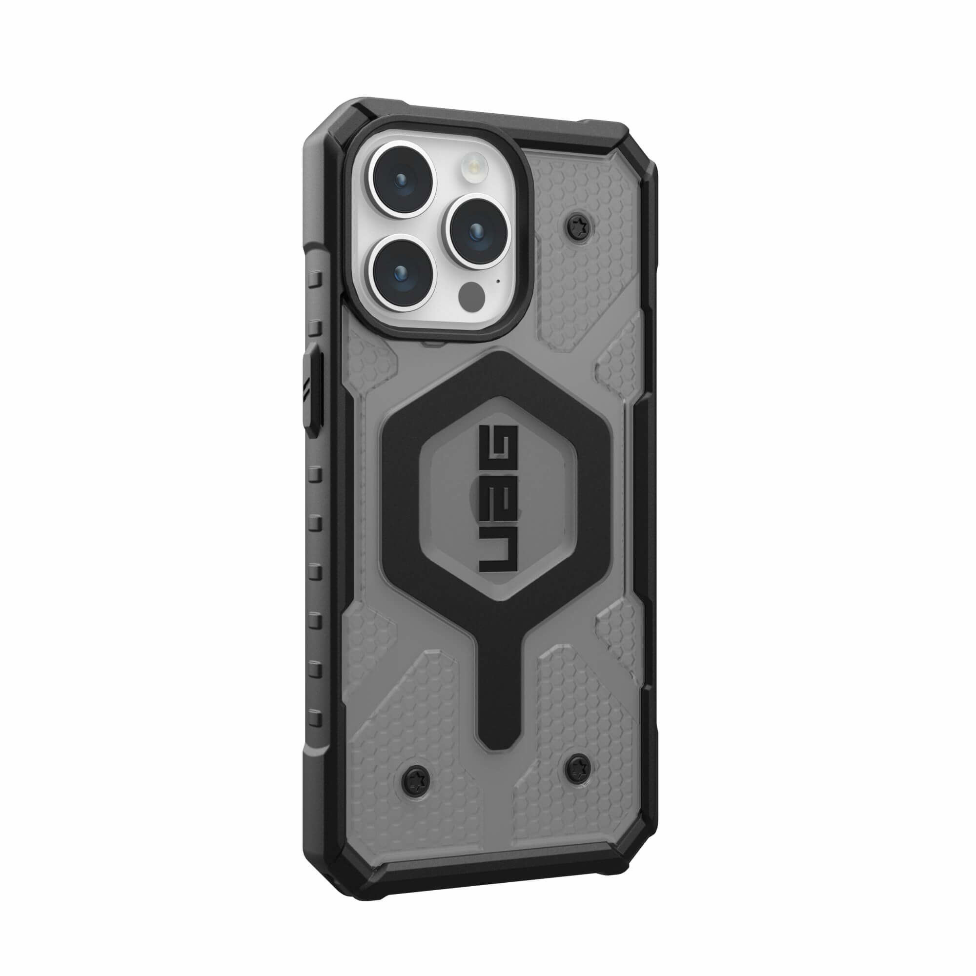 URBAN ARMOR GEAR UAG Designed For IPhone 16 Pro Max Case 6 9 Pathfinder Clear Ash Compatible With Magsafe Charging Rugged Shockproof Mil Std Protective Cover Magnetic Ring Stand Black Bundle Set - View #12