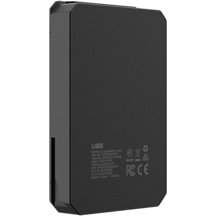 UAG Urban Armor Gear Workflow 3.000mAh Zusatz-Standard-Akku | schwarz | bulk | 114013BW4040 UAG Urban Armor Gear Workflow 3.000mAh Zusatz-Standard-Akku | schwarz | bulk | 114013BW4040