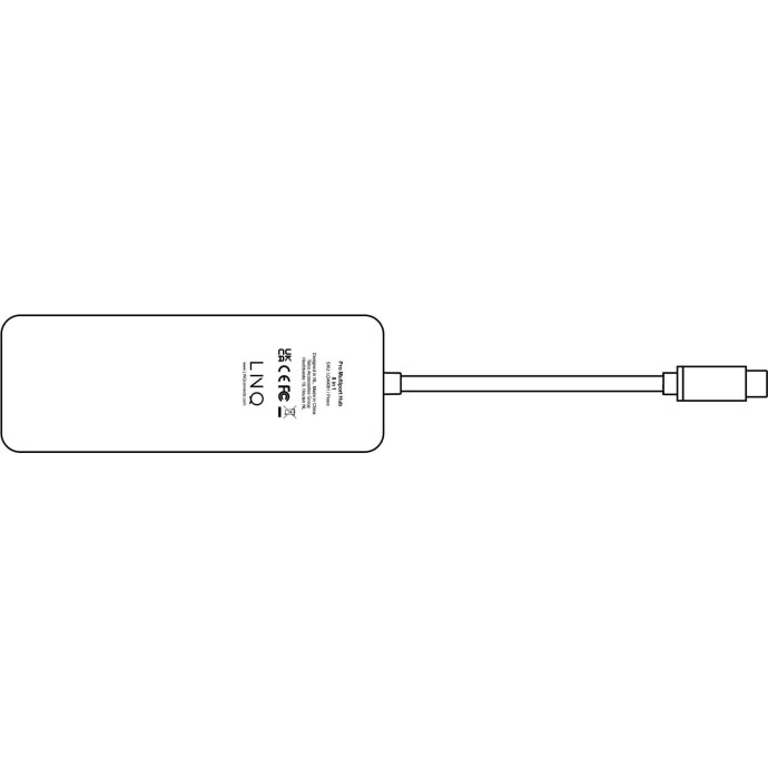 LINQ ProConnect 8in1 Multiport Hub | USB-C / 140W | space grau/off weiß | LQ49081 LINQ ProConnect 8in1 Multiport Hub | USB-C / 140W | space grau/off weiß | LQ49081