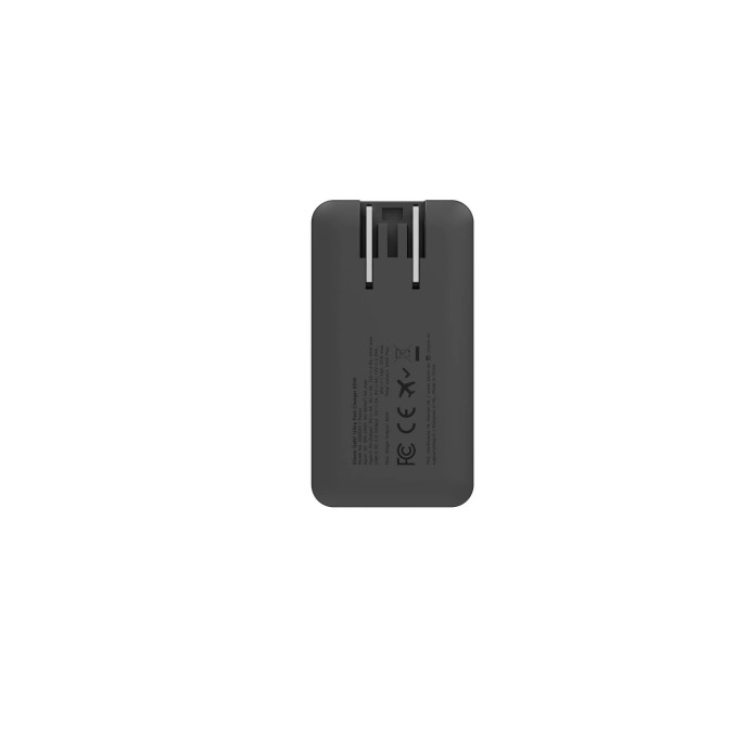 Xtorm TravelPro GaN3 Ultra Wand-Ladegerät Set | 65W / PD / 1x USB-C / 1x USB-A | Austauschbare Stecker / 1m 100W USB-C Kabel / Reisetasche | schwarz | XTPC065