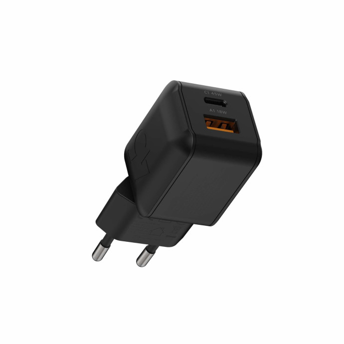 Xtorm NextGen GaN3 Ultra Wand-Ladegerät | 45W / PD / 1x USB-C / 1x USB-A | schwarz | XECNG451