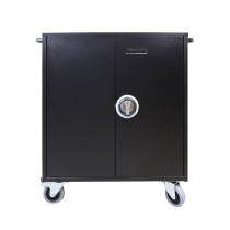 LEBA NoteCart Flex Extended 24 Laptop/Tablet Ladewagenschrank | USB-C / 65W / PD 3.0 | 15,6" | schwarz | bulk | NCF-E-24-S-SC