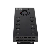 LEBA NoteSync 10 Ladegerät/Hub | USB-C / 12W / Sync | schwarz | bulk | NSYNC-UC10-SC