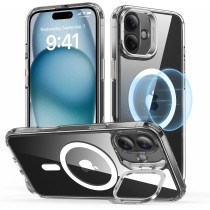 ESR Classic Hybrid HaloLock Case mit Stash Stand | Apple iPhone 16 | transparent | 1A7470102