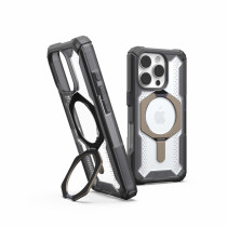 UAG Urban Armor Gear Plasma XTE MagSafe Kickstand Case | Apple iPhone 16 Pro | ash (transparent)/titan | 114474113136