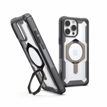 UAG Urban Armor Gear Plasma XTE MagSafe Kickstand Case | Apple iPhone 16 Pro Max | ash (transparent)/titan | 114475113136