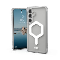 UAG Urban Armor Gear Plyo Pro Case mit Magnet-Modul | Samsung Galaxy S24 FE | ice (transparent)/weiß | 214458114341