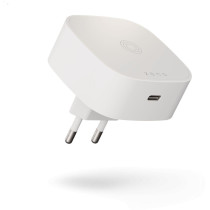 Zens Essential Series Magnetic Wireless Charging Adapter für die Steckdose | 1x 18W USB-C + 1x 15W | Qi | weiß | ZESC18W/00