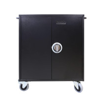 LEBA NoteCart Flex Extended 16 Laptop/Tablet Ladewagenschrank | USB-C / 12W | 15,6" | schwarz | bulk | NCF-E-16-UB-SC