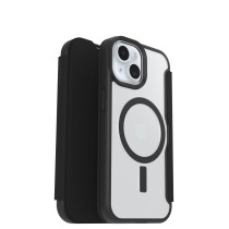 Otterbox React Folio MagSafe Series Case | Apple iPhone 16e/15/14/13 | Black Crystal - transparent/schwarz | 77-97827