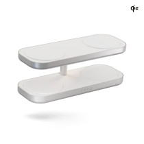 Zens Aluminium Series Quattro Wireless Charger Pro 4 mit Netzteil 65W | 4x 15W | Qi2 | weiß | ZEQC01W/00