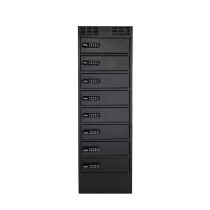 LEBA NoteLocker 8 Laptop/Tablet Ladeschrank | Elektronisches Zahlenschloss | Steckdosen | 15,6" | schwarz | bulk | NL-8-KL1000-SC