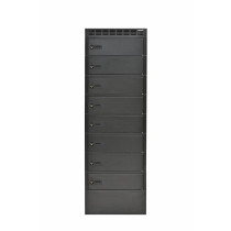 LEBA NoteLocker 8 Laptop/Tablet Ladeschrank | Manuelles Zahlenschloss | Steckdosen | 15,6" | schwarz | bulk | NL-8-224-SC