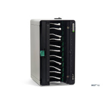 LocknCharge Bolt Ladestation bis 12 Smartphones oder Powerbanks | USB-C auf USB-C Kabel | grau | LNC10453