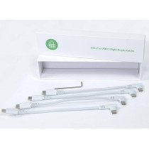 LocknCharge USB-C auf Lightning Kabel 0,215 m | abgewinkelt | 4 Stück | weiß | LNC10591