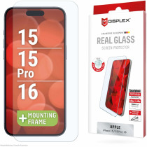DISPLEX Real Glass Panzerglas | 2D | Apple iPhone 16/15/15 Pro | 02012