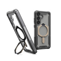 UAG Urban Armor Gear Plasma XTE Kickstand Case mit Magnet-Modul | Samsung Galaxy S25 | ash (transparent)/titan | 214469113136