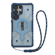 UAG Urban Armor Gear Bundle bestehend aus Pathfinder Case mit Magnet-Modul & Lanyard (abnehmbar) | Samsung Galaxy S25 Ultra | blues (blau)/transparent & schwarz/graphite | 2144831BV03