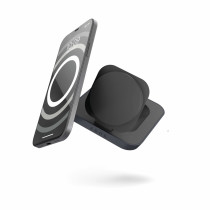 Zens Aluminium Series Magnetic Nightstand Wireless Charger mit Netzteil 20W | 15W | Qi | schwarz | ZESC16B/00