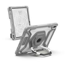 UAG Urban Armor Gear Plasma Healthcare Handstrap, Kickstand & Screen Protection Case | Apple iPad 11" (2025) / iPad 10,9" (2022) | weiß/grau (transparent) | bulk | 124470B14130
