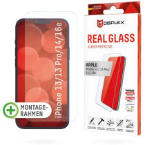 DISPLEX Real Glass Panzerglas | 2D | Apple iPhone 16e/14/13/13 Pro | 01698