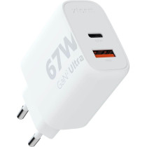 Xtorm GaN2 Ultra Wand-Ladegerät | 67W / PD / 1x USB-C / 1x USB-A | weiß | XEC067