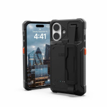 UAG Urban Armor Gear Workflow Battery Case | Apple iPhone 16 | schwarz | bulk | WF0000144040