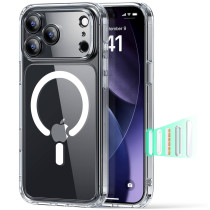 ESR Classic Hybrid HaloLock Case mit Kamerasteuerung Taste | Apple iPhone 17 Pro | transparent | 1A86300101
