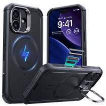 ESR Cyber Tough HaloLock Case mit Kamerasteuerung Taste & Stash Stand | Apple iPhone 17 | schwarz | 1A87900101