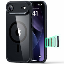 ESR Classic Hybrid HaloLock Case mit Kamerasteuerung Taste | Apple iPhone Air | transparent/schwarz | 1A86200301