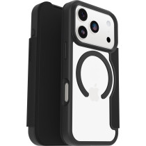 Otterbox React Folio MagSafe Series Case | Apple iPhone 17 Pro | Black Crystal - transparent/schwarz | 77-98588