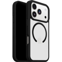 Otterbox React MagSafe Series Case | Apple iPhone 17 Pro | Black Crystal - transparent/schwarz | 77-98631