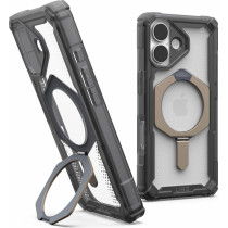 UAG Urban Armor Gear Plasma XTE MagSafe Kickstand Case | Apple iPhone 17 | ash (transparent)/titan | 114526113136