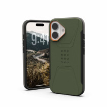 UAG Urban Armor Gear Civilian MagSafe Case | Apple iPhone 17 | olive/pop orange | 114547117297