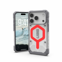UAG Urban Armor Gear Bundle bestehend aus Pathfinder MagSafe Case & Lanyard (abnehmbar) | Apple iPhone 17 Pro | active lava (rot) (transparent) & schwarz/graphite | 1145511BV02