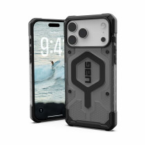 UAG Urban Armor Gear Pathfinder MagSafe Case | Apple iPhone 17 Pro Max | ash (grau transparent)/schwarz | 114552113140