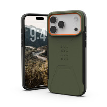 UAG Urban Armor Gear Civilian MagSafe Case | Apple iPhone 17 Pro Max | olive/pop orange | 114546117297