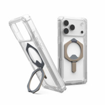 UAG Urban Armor Gear Plasma XTE MagSafe Kickstand Case | Apple iPhone 17 Pro Max | transparent/titan | 114528114G36