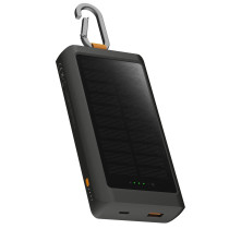 Xtorm Go2 Series Solar Powerbank | 10.000 mAh | 15W / 1x USB-C / 1x USB-A | charcoal schwarz | XG2S101
