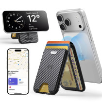 ESR Geo Magnetic Wallet Stand für Karten mit Find My Funktion | MagSafe | carbon fiber schwarz | 2K6570261