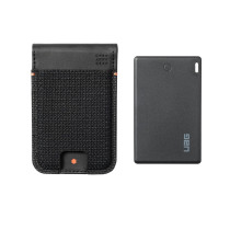 UAG Urban Armor Gear Metropolis Magnetic Wallet inkl. Trackerkarte-AG mit Standfunktion | Apple & Android | Find My & Find Hub Funktion | kevlar schwarz | 964448113940