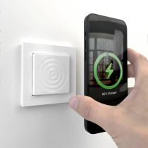 smart things WallBase 55 Magnetic Wireless Charger | 15W | 55 mm | Qi | weiß | WB55 w