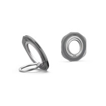 UAG Urban Armor Gear Magnetic Ring Stand LT | Halterung/Haltering mit Standfunktion | für MagSafe und UAG Cases mit eingebautem Magnet | smoke (grau transparent) | 964452113B3B