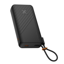 Xtorm Go2 Series Powerbank | 20.000 mAh | 30W / 2x USB-C / 1x USB-A / integriertes Ladekabel | charcoal schwarz | XG2E30W201C