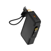 Xtorm NextGen6 PowerBank | 10.000 mAh | 35W / PD / 2x USB-C / 1x USB-A / integriertes Ladekabel | schwarz | XNG101W35