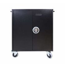 LEBA NoteCart Flex Extended 24 Laptop/Tablet Ladewagenschrank | USB-C / 60W+ / PD 3.0 | 15,6" | schwarz | bulk | NCF-E-24-UO-SC