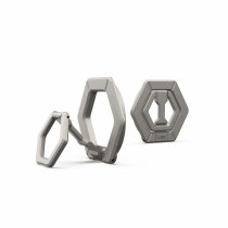 UAG Urban Armor Gear Magnetic Ring Stand | Halterung/Haltering mit Standfunktion | für MagSafe und UAG Cases mit eingebautem Magnet | titan | 964443113636